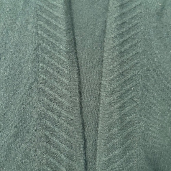 Cardonare 100% Cashmere Cardigan Sweater Womens Small Open Front Teal Green - Picture 5 of 7